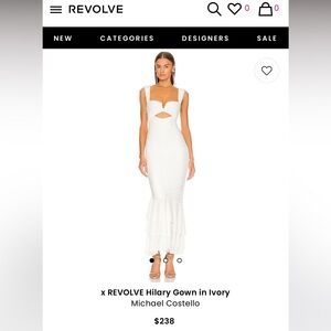 REVOLVE Hilary Gown in Ivory